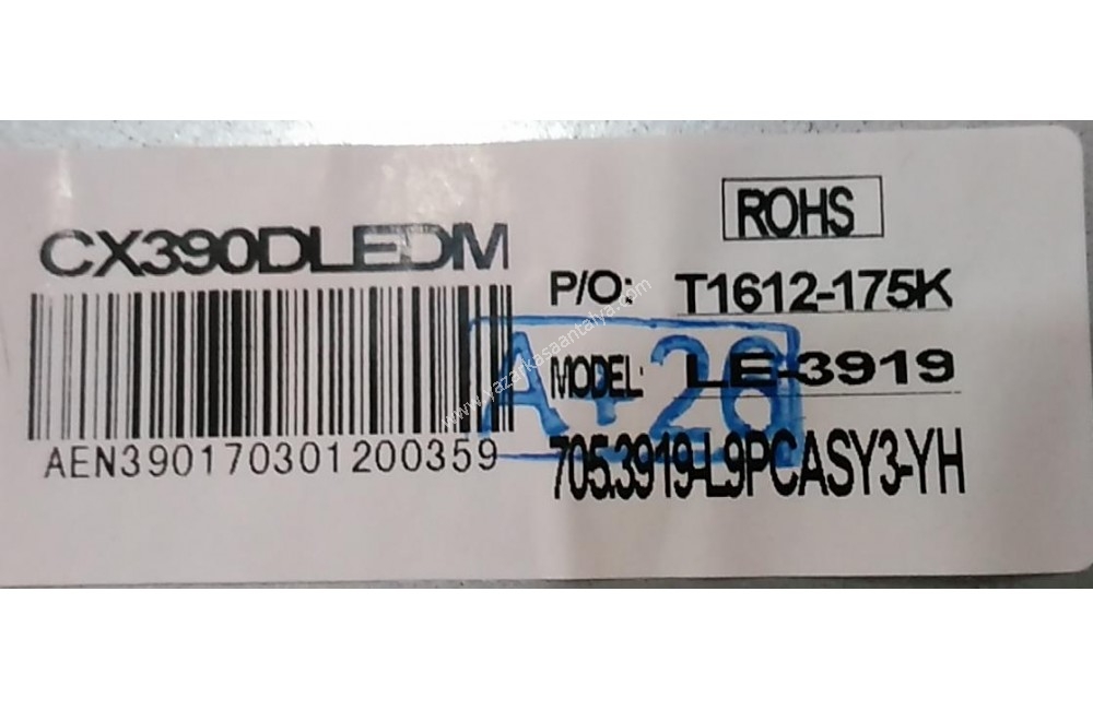 MS-0818 V4, 180 DT0-391900-1H-HL-00390A28-1001S-01 A0 180.DT0-391800-1H Sunny SN039LED071, AXEN AX039LSV59-AM  - CX390DLEDM-SANYO LE100S15FM VE NORDMENDE LE100N1HMD PANEL LED TAKIMI